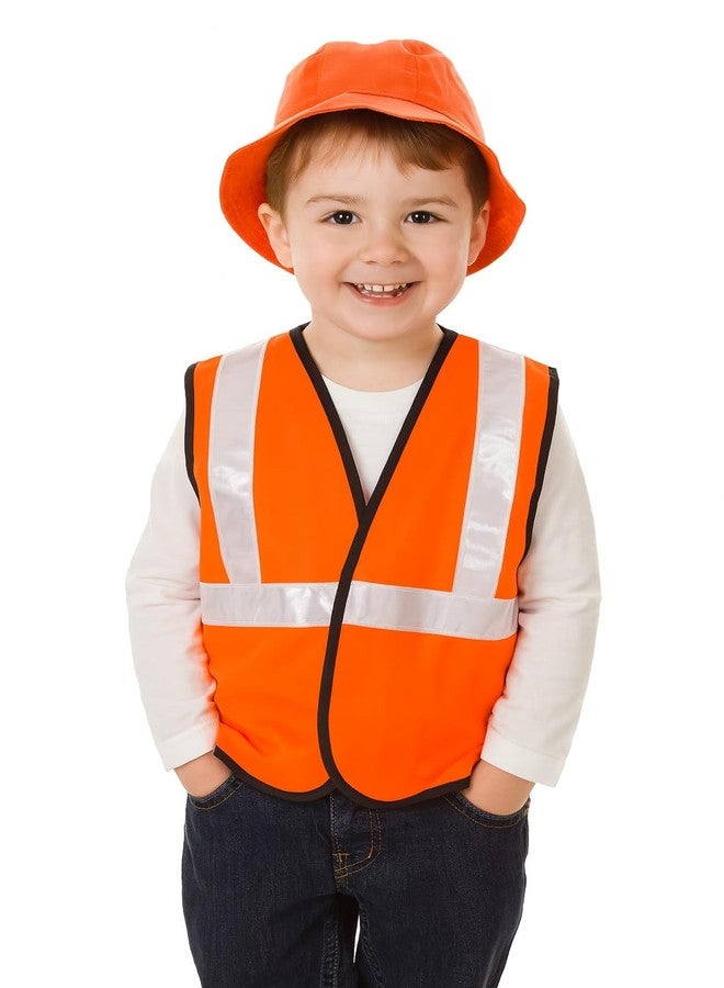 فانسي دريسويل زي تنكري للمهندسين من FancyDressWale للأطفال والكبار لمسابقات الأزياء التنكرية والحفلات ذات الطابع الخاص (برتقالي، 2-4 سنوات) - Image 1